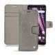 Sony Xperia XZ3 leather case - Acier vintage ( Pantone 403C ) 