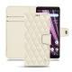 Lederschutzhülle Sony Xperia XZ3 - Blanc - Couture ( Bologna - White ) 