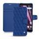 硬质真皮保护套 Sony Xperia XZ3 - Bleu océan - Couture ( Nappa - Pantone 293C ) 