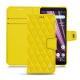 Funda de piel Sony Xperia XZ3 - Jaune fluo - Couture
