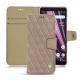 Housse cuir Sony Xperia XZ3 - Taupe vintage - Couture