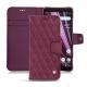 Sony Xperia XZ3 leather case - Prune vintage - Couture