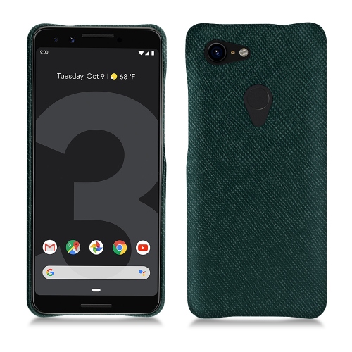 가죽 커버 Google Pixel 3 XLVert séduisant ( Pantone #1d3c34 ) 