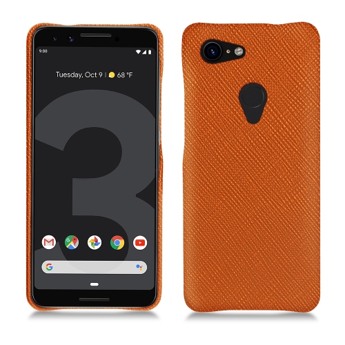 Google Pixel 3 XL leather caseOrange vibrant ( Pantone #e36b39 ) 