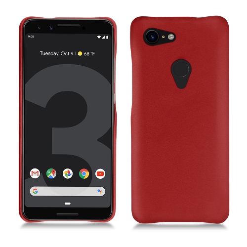 Custodia in pelle Google Pixel 3Rouge ( Nappa - Pantone #d50032 ) 