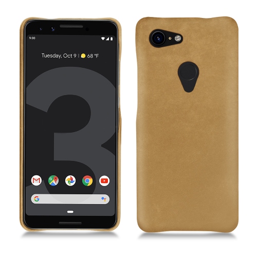 Google Pixel 3 leather caseSable vintage ( Pantone #9b7340 ) 