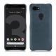 Google Pixel 3 leather cover - Jean vintage ( Roughtcut - Pantone 285U  ) 