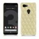 Coque cuir Google Pixel 3 - Beige - Couture ( Nappa - Pantone 7502C ) 