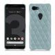 Capa em pele Google Pixel 3 - Bleu ciel - Couture ( Nappa - Pantone 277C ) 
