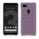 Google Pixel 3 leather cover - Lilas - Couture ( Nappa - Pantone 2645U ) 