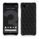 レザーケース Google Pixel 3 - Ebène - Couture ( Sleek P C12 - Black ) 