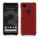 Custodia in pelle Google Pixel 3 - Tomate - Couture ( Pantone 187C ) 