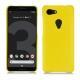 Coque cuir Google Pixel 3 - Jaune fluo