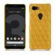 Custodia in pelle Google Pixel 3 - Jaune soulèu - Couture