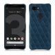 Coque cuir Google Pixel 3 - Blu mediterran - Couture