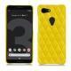 レザーケース Google Pixel 3 - Jaune fluo - Couture