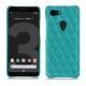 Capa em pele Google Pixel 3 - Bleu fluo - Couture