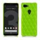 Custodia in pelle Google Pixel 3 - Vert fluo - Couture