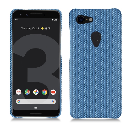Lederschutzhülle Google Pixel 3Abaca ishia ( Pantone #395775 ) 