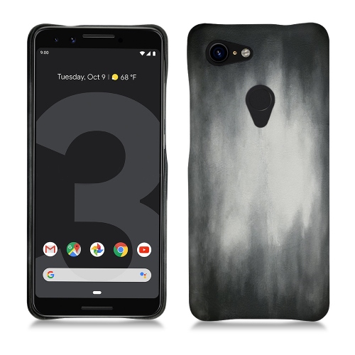 硬质真皮保护套 Google Pixel 3Gris Patine