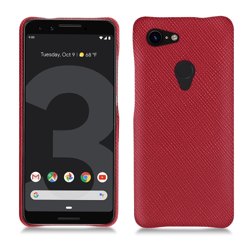 硬质真皮保护套 Google Pixel 3Rouge passion ( Pantone #a6192e ) 