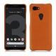 Coque cuir Google Pixel 3 - Orange vibrant