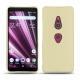 Capa em pele Sony Xperia XZ23 - Beige ( Nappa - Pantone 7502C ) 