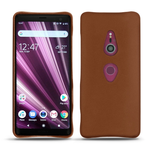 Funda de piel Sony Xperia XZ3Marron ( Nappa - Pantone #8B4720 ) 