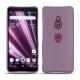 Custodia in pelle Sony Xperia XZ3 - Lilas ( Nappa - Pantone 2645U ) 