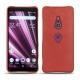 Coque cuir Sony Xperia XZ3 - Cerise vintage ( Pantone 185C ) 