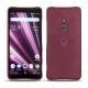 Sony Xperia XZ3 leather cover - Prune vintage ( Pantone 512C ) 