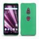 Coque cuir Sony Xperia XZ3 - Menthe vintage ( Pantone 562C ) 