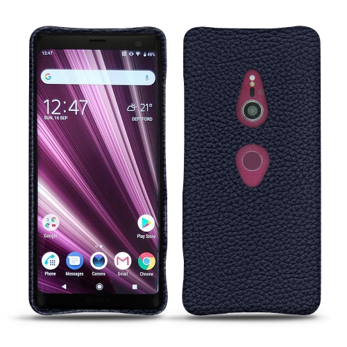 Custodia in pelle Sony Xperia XZ3Cobalt ( Pantone #2b253f ) 