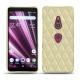 Custodia in pelle Sony Xperia XZ3 - Beige - Couture ( Nappa - Pantone 7502C ) 
