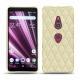 硬质真皮保护套 Sony Xperia XZ3 - Ivoire - Couture ( Sleek P C12 - White ) 