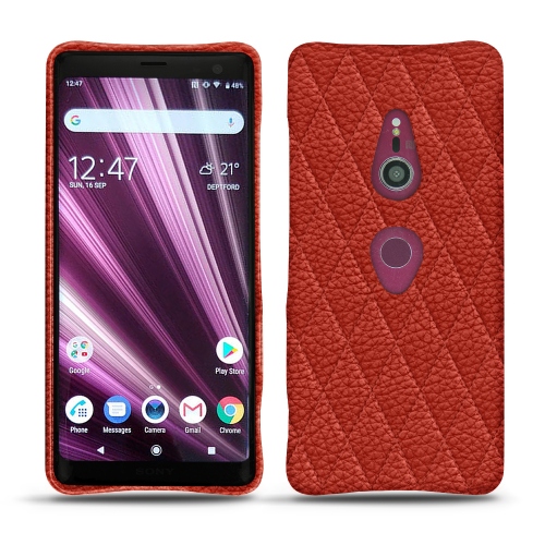 Sony Xperia XZ3 leather casePapaye - Couture ( Pantone #b54317 ) 