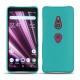 Coque cuir Sony Xperia XZ3 - Bleu fluo