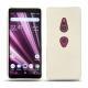 Lederschutzhülle Sony Xperia XZ3 - Blanc escumo