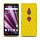 硬质真皮保护套 Sony Xperia XZ3 - Jaune fluo - Couture