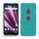 硬质真皮保护套 Sony Xperia XZ3 - Bleu fluo - Couture