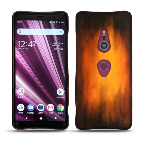 Funda de piel Sony Xperia XZ3Fauve Patine