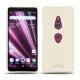 硬质真皮保护套 Sony Xperia XZ3 - Blanc PU