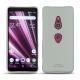 Coque cuir Sony Xperia XZ3 - Gris PU