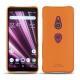 硬质真皮保护套 Sony Xperia XZ3 - Orange PU
