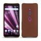 硬质真皮保护套 Sony Xperia XZ3 - Marron délicat