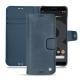 Custodia in pelle Google Pixel 3 - Jean vintage ( Roughtcut - Pantone 285U  ) 