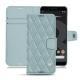 Google Pixel 3 leather case - Bleu ciel - Couture ( Nappa - Pantone 277C ) 