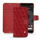Google Pixel 3 leather case - Rouge - Couture ( Nappa - Pantone 199C ) 