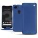 Google Pixel 3 leather case - Bleu océan ( Nappa - Pantone 293C ) 