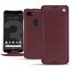 Google Pixel 3 leather case - Lie de vin ( Pantone 5115C ) 